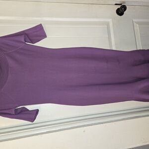 New York & Company Purple Bodycon Midi Dress